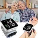 Wrist Blood Pressure Monitor, 2026 Upgrade Digital Wrist Blood Pressure Monitor with 90X2 Readings Memory, Pulse Rate Monitoring, Large LCD Screen, Automatic Wrist Pressure Monitor for Home Use Black