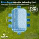 101" Foldable Pool for Kids & Adults,Blue