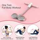 Smart Foot Pedal Puller with Digital Counter, 6 Resistance Bands for Full Body Workout, Yoga, and Home Fitness