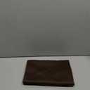 NICETOWN 2 Panels Kitchen Window Valances Farmhouse Style Window Treatment Thermal Insulated Room Darkening Curtain Valances Rod Pocket for Bedroom/Living Room, 42 x 18 inch Long, Coffe Brown