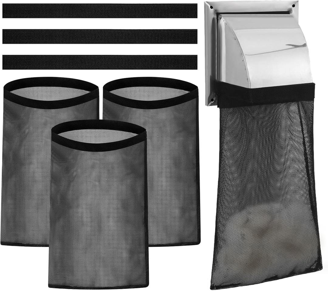 3Pcs Dryer Vent Lint Dust Bag, Lint Trap Catcher for Dryer Vent, Lint Vent Trap Bag for Outside