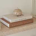 Beautiful Decorative Books - Set of 2 Boxes Enhance Your Coffee Table, Bookshelf or Mantel Shelf Decor - Aesthetic Fake/Faux Books for Modern Home Decoration, Photo Storage and as a Keepsake Box