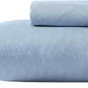 Nautica - Twin/Twin XL Bed Sheets, Deep Pocket Fitted Sheet and Pillowcase Set, Casual Bedding Set, Dorm Essentials (Herringbone Coastal Blue)