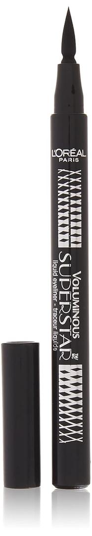L'Oreal Paris Voluminous Superstar Liquid Eyeliner Pen, Black, 0.056 oz