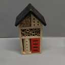 Insect Hotel Hanging Bee House Wooden Insect House, Natural Habitat for Beneficial Bees, Bugs, Butterflys, Ladybirds Garden Yard Home (Medium)