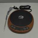 SourKeeper, Larger 2-in-1 Sourdough Starter Warmer Pro - 2026 Upgrade Larger Heating Plate, Dough Temp Probe, 1F Control (70110F), 24H Timer, Real-Time Monitoring Walnut,6.5inch