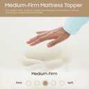1-inch Foam Mattress Topper | Premium Supporting Bed Pads with Luxurious Softness, Breathable and Comfortable Bed Toppers for Back Pain, Orthopedic Support for Better Sleep, Queen, Green