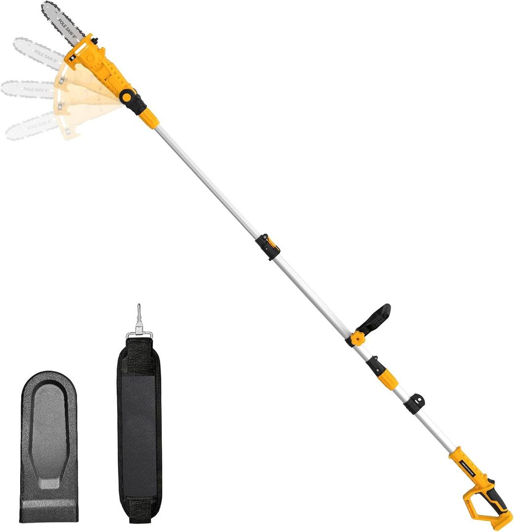 SHOHO Cordless Pole Saw Compatible with Dewalt 20V Max Battery (Tool Only)