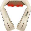 Nekteck Shiatsu Neck and Back Massager with Soothing Heat, Electric Deep Tissue 3D Kneading Massage Pillow for Shoulder, Leg, Full Body Muscle Pain Relief, Car, Office and Home Use (Beige)
