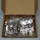 HOME EDIT 5 Pairs 10 Pack European Full Overlay Soft Close Cabinet Hinges Concealed Kitchen Cabinet Hinges Heavy-Duty Frameless Adjustable for Cupboard Hardware