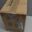 ESSENTIAL Paper Ice Cream Cups with Lids, 120pcs 8oz Disposable Dessert Bowls with Lids for Hot or Cold Food, Paper Snack Containers for Sundae, Frozen Yogurt, Soup (Brown)