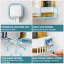 TAILI Shower Caddy Suction Cup 2 Pack,Stainless Steel Rustproof Shower Shelves,No Drilling Wall Mounted Basket,Large Capacity,Removable Suction Cup Bathroom Organizers & Home Decor, White
