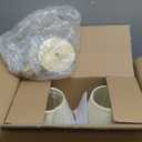 Vintage Battery Operated Wall Sconces Set of 2, Pleated Fabric Shade Gold Wall Lamp with Remote Control, Cordless Rechargeable Wall Sconces Fixtures for Bedroom, Living Room, Beside (2 Bulbs Included)