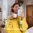 ORNARTO Compatible with AirPods Pro 3 Case 2025, Full Protective Hybrid Silicone for AirPods Pro 3rd Generation Case, Front LED Visible Skin Cover-Baby Blue