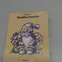 Gnome Wooden Puzzles for Adults, 200pcs Wooden Jigsaw Puzzles for Adults, Gnome Flowers Unique Shaped Jigsaw Puzzles Creative Gift for Friend Family Game Medium Size 10.6'' x 9.8'' (Lk-wp-gnome01)