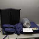 Outdoor Chair Cushions Set of 4 -Waterproof Outdoor Seat Cushions for Patio Furniture, Patio Chair Cushion with Handle and Ties, Square Out Door Chair Pads,19" x 19" x 3", Navy Blue