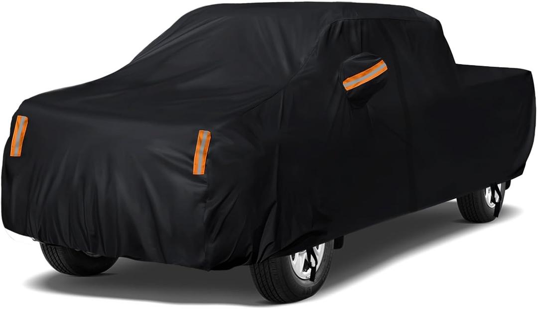 Truck Cover Waterproof All Weather - Pickup Truck Car Cover Fit for Ford F150, Chevrolet Silverado 1500, Gmc Sierra, Ram 1500, Toyota Tacoma (Length Up to 242 inch)