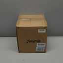 Vintage Lantern Decorative LED Flickering Flameless Candle with Timer, Battery Powered LED Decorative Hanging Golden Brushed Black Lanterns for Indoor Outdoor Garden Yard Home Decor(4 Pack)