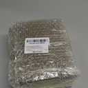 100 Pcs Clear Plastic Dessert Plates 3.6 Inch Mini Dessert Plates Salad Tasting Sample Plate Dish Disposable Mini Plastic Tray for Dessert Sauce Fruit Parties Wedding (Gold Clear)