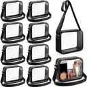 Abbylike 5/10/20 Pcs Clear Crossbody Bag Bulk Stadium Bag Adjustable Strap Transparent Purse for Women Concert Sport Event