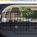 CASIMR Dog Car Barrier for SUVs, Vehicles, Trucks, Cars, Adjustable Pet Divider Cargo Area Universal-Fit, Heavy-Duty Wire Mesh Barriers, Safety Travel Accessories Cover, 66.5 Inch