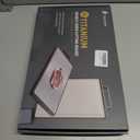 Titanium Cutting Boards for Kitchen Non Toxic Chopping Board with Handle Large Big Small Kitchen Meat Butcher Block 2 in 1 Pure Titanium and Wheat Straw PP Not Wood Bamboo Plastic Teak Grey/Beige