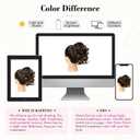 REECHO 9" Short Ponytail Extension, Classic Loose Curly Wavy Claw Clip Pony tails Hair Extensions HP001 Hairpieces for Women - Dark Brown with Highlights