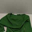 ZARA Top with Gathered Sleeve Green Size XS