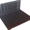 8 Pack - L 11" x H 6" x W1.5, 5mm Thick Black L Shelf Bracket, Iron Shelf Brackets, Metal Shelf Brackets, Floating Shelf, Shelf Supports with Screws