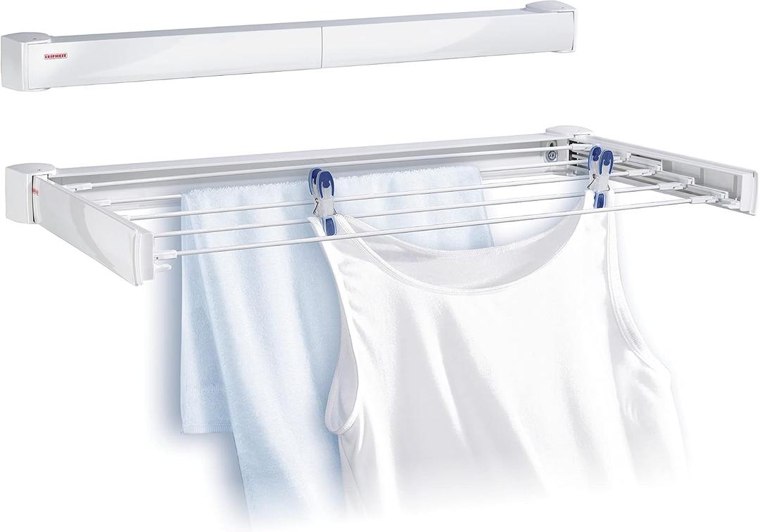 Leifheit Telegant 30 Protect Wall Dryer, 28.35" W x 14.57" D, White
