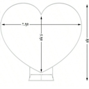 Large Size Metal Balloon Arch Kit, Wedding Heart Arch Stand, Love Balloon Column Arch Frame for Wedding, Bridal, Valentine's Day, Engagement and Birthday Party Supplies (White)