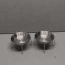Elevated Cat Bowls,6.7" Extra Wide Raised Stainless Steel Cat Food Bowls with Anti-Slip Metal Stand Whisker Friendly Water Dishes for Indoor Cats and Small Dogs-2pack