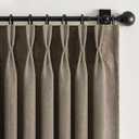 Thick Linen Pinch Pleated Sheer Curtains 84 Inches Long 2 Panels Set for Living Room Bedroom,Dark Flax Drapes with Memory Trained Pinch Pleat,Light Filtering Privacy Curtains for Sliding Glass Door