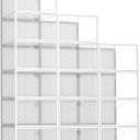 Pinkpum 15 Pack X-Large Shoe Storage Boxes Fit Size 12, Shoe Organizer for Closet Clear Plastic Stackable Shoe Dispaly Case Holder Bins, Sneaker Storage for Sneakerheads White