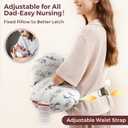 Momcozy Innovative Safety Guard Nursing Pillow for Breastfeeding- Wider Feeding Pillows for More Support for Mom & Baby- Easier Nursing & Hand Free- Fit for All, Removable Cotton Cover