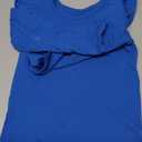 LYSMuch Toddler Baby Girls Long Sleeve Ruffle T Shirt Kids Casual Plain Solid Top Blouse T-Shirt Undershirt (Blue, 4-5T)