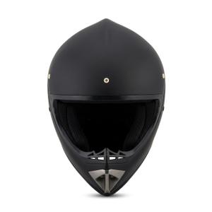 Adult Matte Black Dirt Bike Helmet – Full Face Off-Road Motorcycle, ATV & Motocross Helmet with Sun Visor