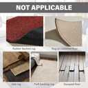 3 x Rug Tape, 8Pcs Rug Carpet Non Slip Grippers, Reusable and Washable Double Sided Rug Tape Pads for Hardwood Floors and Tiles, Keep Corners Flat, No Damaging for Floor Removable