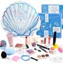 Color Nymph Girls Makeup Gift Set for Teens, Makeup Kit for Girl, Birthday Gift for Teen Girls, 24Pcs Birthday Advent Calendar, Mystery Makeup Box #Blue