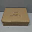 Denkee 4 Pack A4 Paper Organizer Box, Plastic Scrapbook Paper Organizer Containers for Craft and Arts Storage, Portable Board Game Storage for Art Supplies 8.5" x 11" US Letter