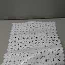 SONGZIMING Pebble Bath Mat for Bathtub to Anti Slip Bathtub Mat in Shower with 16 Inches by 35 Inches (White)