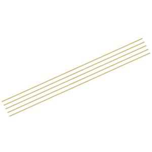 MECCANIXITY Brass Rods 1/4 Inch x 35 Inch Brass Solid Round Rod for Handle Pin DIY Craft Material Pack of 5