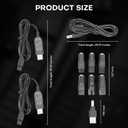 2 x 9 PCS 5V Replacement Charger USB Power Cord Adapter Compatible with Various Types of Hair Clippers,Beard trimmers,Shavers,Beauty Instruments,HQ8505 Charging Cable, Electric hairdressers,Desk Lamps (9 Pieces set)