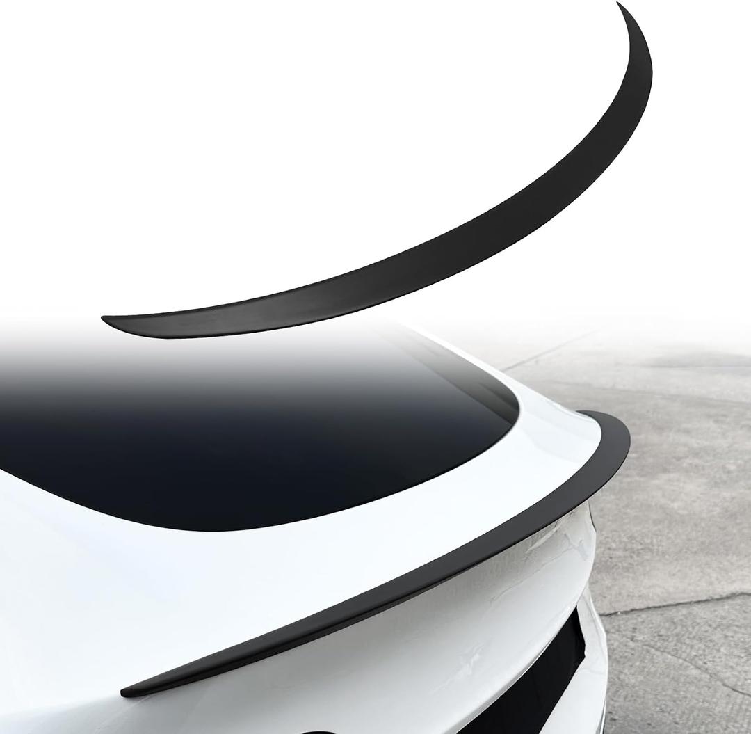 Spoiler Fit for Tesla Model Y 2020-2024, Upgrade ABS Material Rear Spoiler Wing OEM Rear Trunk Lip, Model Y Accessories, Matte Black