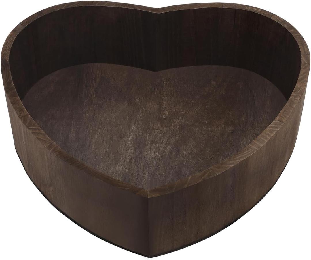 Heart Shaped Newborn Photography Props Baby Wood Photo Studio Posing Baby Photoshoot Posing Wooden Bed, Coffee