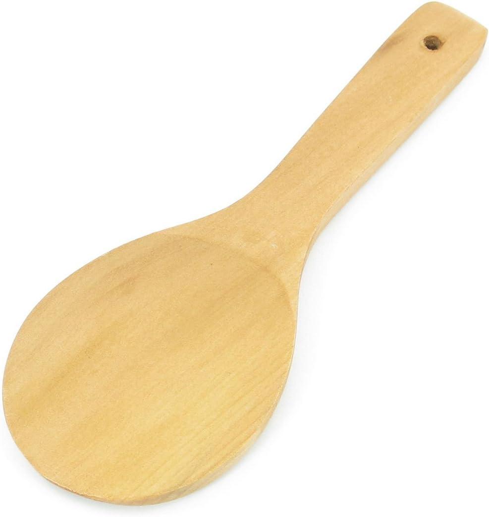uxcell Wooden Rice Paddle 9.1 Inch Rice Spoon Non Stick Rice Spatula Rice Cooker Spoon Home Kitchen Tools 