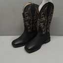 SheSole Women's Wide Width Cowboy Boots Square Toe Mid Calf Western Cowgirl Boots, Size 5.5