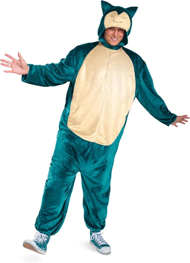 Disguise Snorlax Costume, Official Pokemon Classic Adult Costume and Headpiece, Size Small/ Medium