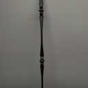 Wrought Iron Hollow Balusters - Deck Spindles Stair Railing indoor,Stair Double Spoon Knuckle Hollow Iron Baluster stair spindles, for staircase interior, Includes 2 Drill Bits for Wood(12 Pack Black)