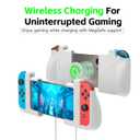 MystiForge ergonomic grip and clip for Joycon, Compatible with switch/switch oled